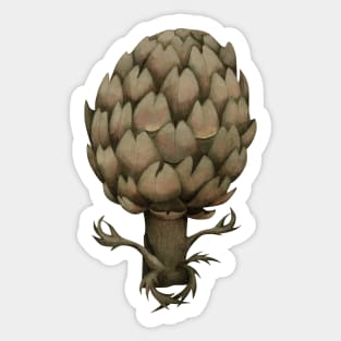 artichoke yoga Sticker